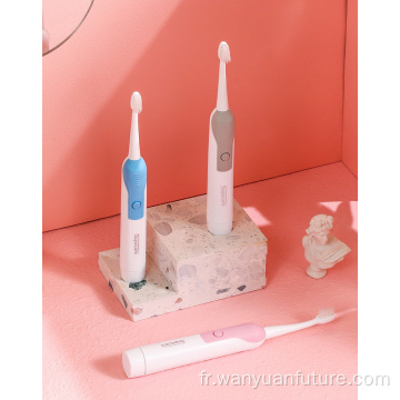 Brosse à dents électrique IPX7 étanche à l&#39;adulte adulte de voyage sonore à dents brosse à dents